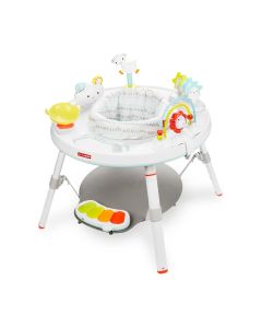 Skip Hop Silver Lining View 3-Stage Cloud Baby's Activity Center, 360° Rotating Seat, 25+ Developmental Activities - Multicolour