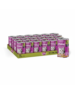Whiskas Lamb & Turkey in Gravy Cat Food - 24 Pack, Complete Nutrition for Adult Cats