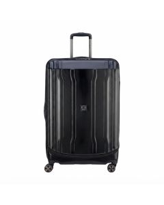 Delsey Cruise 2.0 80cm Hardcase Large Check-In Luggage, 4 Double Spinner Wheels, Expandable, Durable Hard Plastic, TSA Combination Lock | Black
