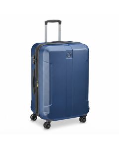 Delsey Depart Hard 61cm Expandable Hardside Luggage, 4 Double Spinner Wheels, ABS / Polycarbonate | Navy Blue