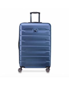 Delsey Air Armour 80 4DW Expandable Travel Case, Hard Shell Luggage with TSA Lock, 131L, ABS, Polycarbonate | Night Blue