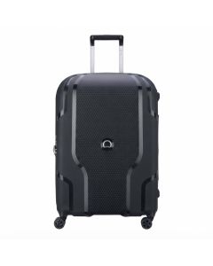 Delsey Clavel Large Expandable Hard Shell Suitcase - 70cm 84L Recycled Luggage with TSA, Recycled and Recyclable Hard Shell | Black