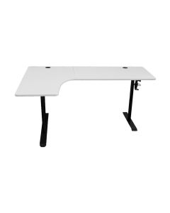 Epic Gamers Pro V3 Gaming Corner Table – Pro V3 Series Gaming Desk, Corner Gaming Setup Furniture | White – EG-PV3GCT-W