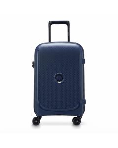 Delsey Belmont Plus Cabin Trolley 55cm, 4 Double Wheels, TSA Lock, Secure Zipsecuritech, Polypropylene | Blue