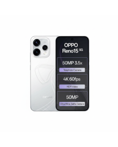 Oppo RENO15 5G Smartphone CPH2825 12GB RAM 512GB Storage, 6.59 Inch AMOLED Display, 6500 Battery - Aurora White 