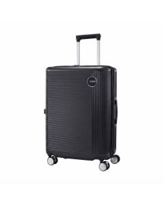 American Tourister Gemina Pro V2 65cm Check-in Suitcase, Expandable Polycarbonate Luggage with TSA Lock  Black