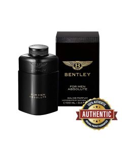 Bentley For Men Absolute EDP 100ml Amber Woody Fragrance with Ginger, Pink Peppercorn, Cedarwood, Oud & Ambergris Base | 7640111508243