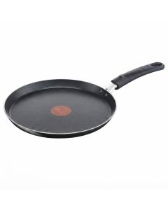 Tefal Easy Cook & Clean 25cm Pancake Pan, Titanium Non-Stick Coating, Thermo-Signal Heat Indicator, Even Heat Distribution | Black - B5541002