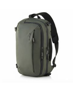 Samsonite Urbanix Sling Bag, Durable & Water-Resistant Everyday Crossbody, Lightweight Sustainable, 100% Recycled PET (RPET) | Olive