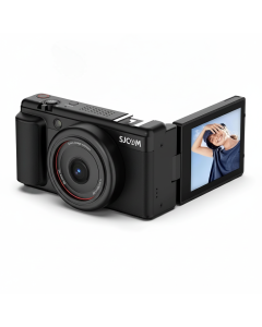 SJCAM ZV200 Digital Camera 5K 80MP with Flip Screen and 16X Zoom - Black