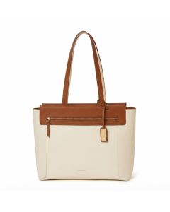Mokobara The Dawn Tote Bag - Premium Vegan Leather Shoulder Bag for Women, Fits 14-inch Laptop