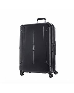 American Tourister Technum Expandable Hard Shell Suitcase, 28-inch Large Check-In Luggage, Recessed TSA Approved Lock | Black