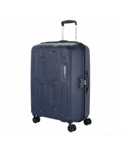 American Tourister Ellipso 79cm Large Hard Shell Spinner Suitcase - Durable Polypropylene, TSA Lock |Navy