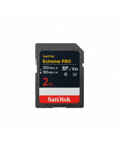 SanDisk Extreme PRO SDXC UHS-I Card 2TB, Up to 250MB/s, C10, U3, V30, 4K UHD - Black 