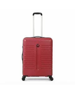 Delsey IROISE 65 4DW Hard Shell Spinner Luggage, 66cm Suitcase, Durable ABS/PC Blend | Red
