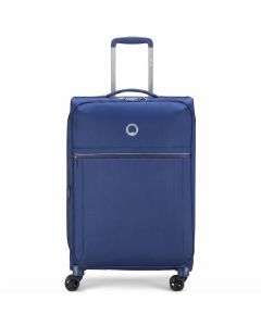 Delsey BROCHANT 2.0 67cm 4-Wheel Expandable Spinner Suitcase - Lightweight & Secure TSA | Blue