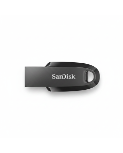 SanDisk Ultra Curve USB 3.2 Flash Drive 32GB with Compact Capless Design, Fast File Transfers, Plug-and-Play Storage & Keyring Loop | Black - 619659186784