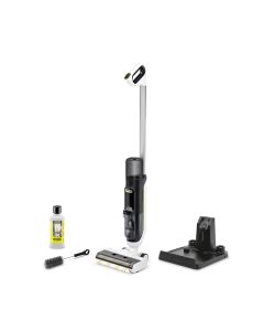 Karcher FCV 3 Wireless 3-in-1 Wet & Dry Vacuum Cleaner - Cordless Floor Cleaning, Vacuum & Mop Function, Self-Cleaning System | Black & White - FCV3N