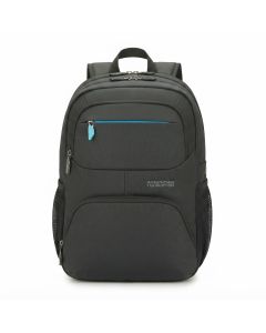 American Tourister Amber 15.6 Inch Laptop Backpack, 25L Capacity, Ergonomic Blue Travel Bag 100% Polyester
