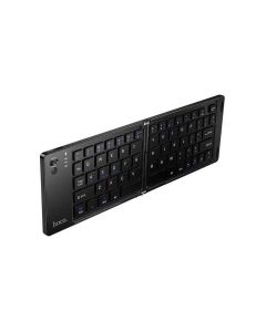 HOCO D181 Foldable Wireless Bluetooth Keyboard, Portable Compact Keyboard for Tablets, Smartphones & Laptops - Black