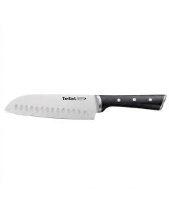Tefal Ice Force 18cm Santoku Knife - German Stainless Steel Blade, Ice Force Technology, Long-Lasting Sharpness, Precision Cutting | K2320614