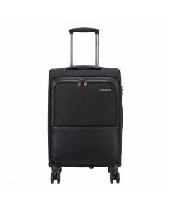 Samsonite Sefton Mobile Office 55cm Spinner Luggage, TSA Lock, 360-Degree Wheels, Laptop, High Denier Nylon with PU Trims | Black