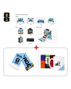 Argentina Fan Tech Gift Bundle  FIFA Gaming Controller + National Scarfs + Ceramic Mugs (603001000013828,603001000013856,603001000013867)