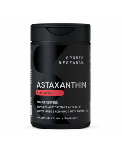 Sports Research Astaxanthin 6mg with Organic Coconut Oil - 120 Mini Softgels