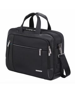 Samsonite Spectrolite 3.0 Expandable 15.6 inch Laptop Briefcase, RPET Fabric, Ergonomic, RPET (Recycled PET) | Black