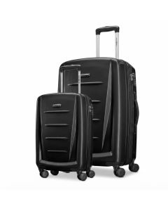 Samsonite Winfield 2 Luggage 2-Piece Set, 24-Inch & 28-Inch Expandable Hardside Spinners, TSA, Polycarbonate | Brushed Anthracite