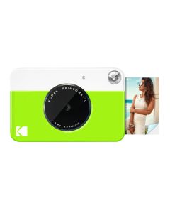 Kodak Printomatic Instant Print Camera, 5MP Sensor, Instant 2x3-Inch ZINK Photo Printing, Auto Flash, Optical Viewfinder & MicroSD Support | Green - 840102198508
