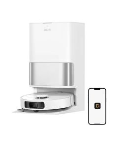 Dreame D30 Ultra Robotic Vacuum Cleaner, 25000Pa Vormax Suction, MopExtend RoboSwing, Self-Cleaning PowerDock & AI Navigation | White - RTD31TE
