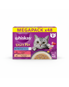 Whiskas Tasty Tuna Mix in Jelly - Mega 40+8 Pack for Cats