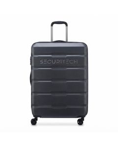 Delsey Securitech Citadel 70cm Expandable Hardside Spinner Trolley, Durable, 70% ABS / 30% Polycarbonate, TSA Combination Lock | Anthracite