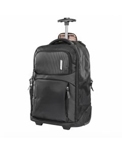 American Tourister Segno 2.0 Wheeled Laptop Backpack, 32L Black, 15.6-inch Laptop Compartment Polyester