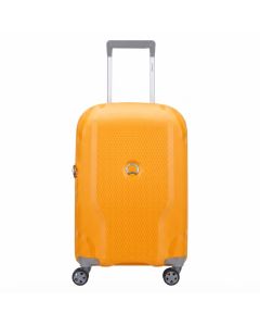 Delsey Clavel 55cm Expandable Cabin Trolley - Lightweight 4-Wheel Hard Shell Suitcase, Lightweight Hard Shell | Yellow