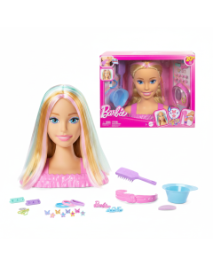 Barbie JFG81 Blonde Hair Styling Head with 20+ Color Changing Accessories
