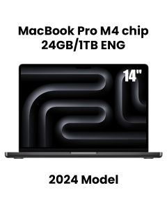 Apple MacBook Pro 24GB RAM 1TB SSD 14 Inch, M4 Chip With 10-Core CPU And 10-Core GPU, Liquid Retina XDR Display - Space Black - MCX04ZS/A
