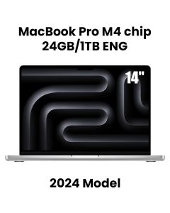 Apple MacBook Pro 24GB RAM 1TB SSD 14 Inch, M4 Chip With 10-Core CPU And 10-Core GPU, Liquid Retina XDR Display - Silver - MCX14ZS/A