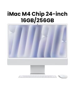 Apple iMac With Retina 16GB 256GB SSD 24 Inch, 4.5K Display, Nano-Texture Glass, M4 Chip With 10-Core CPU And 10-Core GPU - Silver - MD3H4AB/A