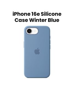Apple Silicone Case With MagSafe For iPhone 16E, Lightweight And Slim Design, Premium And Comfortable Grip, Easy To Install - Winter Blue - MD3Q4ZM/A