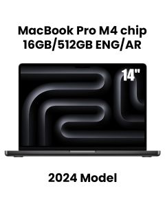 Apple MacBook Pro 16GB RAM 512GB SSD 14 Inch, M4 Chip With 10-Core CPU and 10-Core GPU, Liquid Retina XDR Display - Space Black - MW2U3AB/A