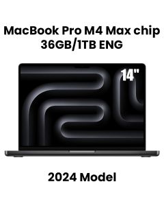 Apple MacBook Pro 36GB RAM 1TB SSD 14 Inch, M4 Max Chip, 14-Core CPU And 32-Core GPU, Liquid Retina XDR Display - Space Black - MX2K3ZS/A