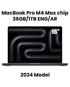 Apple MacBook Pro 36GB RAM 1TB SSD 16 Inch, M4 Pro Max Chip, 14 Core CPU And 32 Core GPU, Liquid Retina XDR Display - Space Black - MX303AB/A