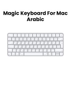 Apple Magic Arabic Keyboard For Mac Models With Apple Silicon, Wireless And Rechargeable, Long-lasting Internal Battery - White