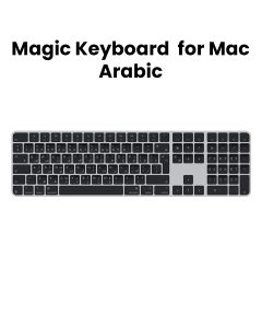 Apple Magic Arabic Keyboard With Touch ID, Numeric Keypad For Mac Models With Apple Silicon, Compact And Lightweight Design - Black - MXK83AB/A