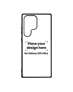Samsung 25 Ultra Black Case with Your Design – Personalized Printing