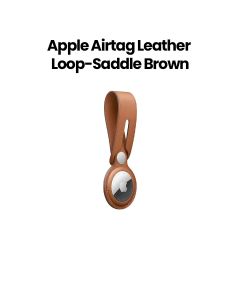 Apple AirTag Leather Loop, Elegant And Durable Design, Perfect For Travel And Daily Use, Easy Installation - Saddle Brown - MX4A2ZM/A
